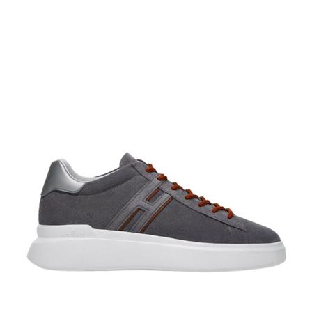 Hogan, Flat shoes Grijs, Heren, Maat:39 EU