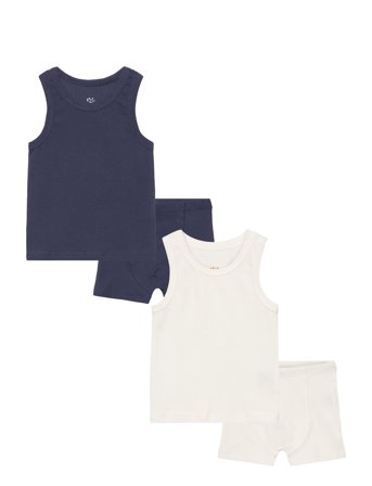 Copenhagen Colors Rib Jersey 2Pack Tank-Top & Boxershorts - Multi/patterned - 110