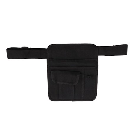 Vyötärölaukku Säädettävä Pituus Monitoiminen Kannettava Musta Canvas Vyölaukku Ravintolan Tilauksiin Hiustenleikkuun Työhön