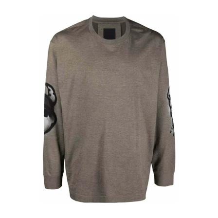 Givenchy - Långärmade T-shirts - Brun - Herr - Storlek: S, Herr, Storlek: S