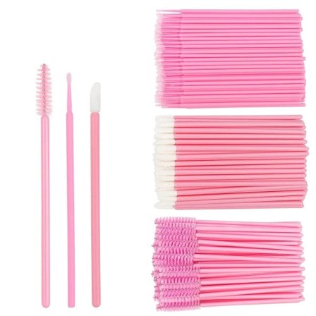 200 delar Engångsborstar Set Mascara Wands Läpp Borstar Mikroborste Applikator Svabb för Ögonfransförlängning Ögonbryn Smink Verktyg
