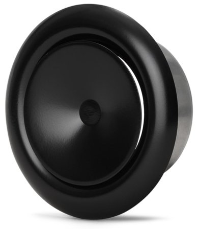 Fresh TMLS 125 Tuloilmaventtiili musta, säädettävällä ilmamäärällä Ø125 mm, Ilmanvaihto