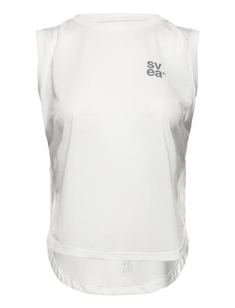 W. Sporty Singlet T-shirts & Tops Sleeveless Vit Svea