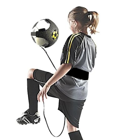 Jalkapalloharjoitteluväline lapsille ja aikuisille, jalkapallopallo-joustinharjoittelu, jalkapallolahjaksi - ilman jalkapalloa (jalkapallo ei sisälly)