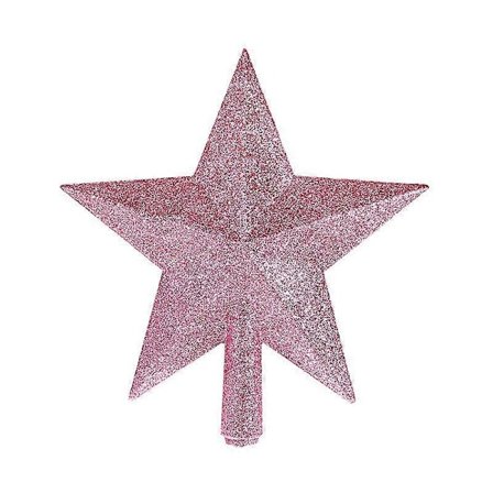 Juletre Topp Dekor Anheng Juletre Topp Stjerne Juletre Topp Gullpulver Femtagget Stjerne Julepynt