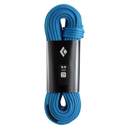 Black Diamond 9.9 Climbing Rope 70m Mountaineering equipment Blue 70M