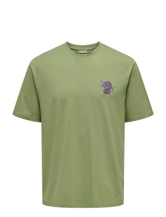 ONLY & SONS | Onsfred Life Opt 4 Rlx Ss Tee Vd | L