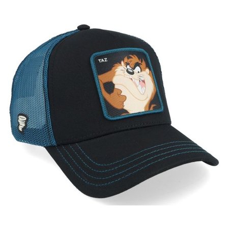 Capslab - Svart trucker Keps - Looney Tunes Taz Blue/Black A-Frame Trucker @ Hatstore