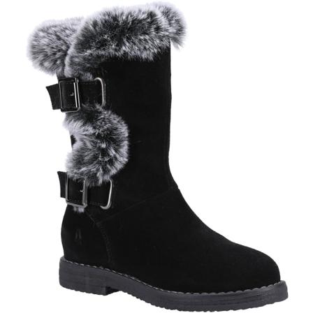 Hush Puppies Girls Mini Megan Mocka Boots 2 Uk Black
