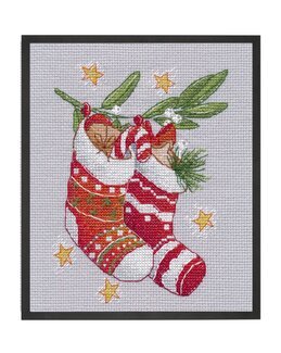 Broderikit Tavla Nyårsstövlar - Oven