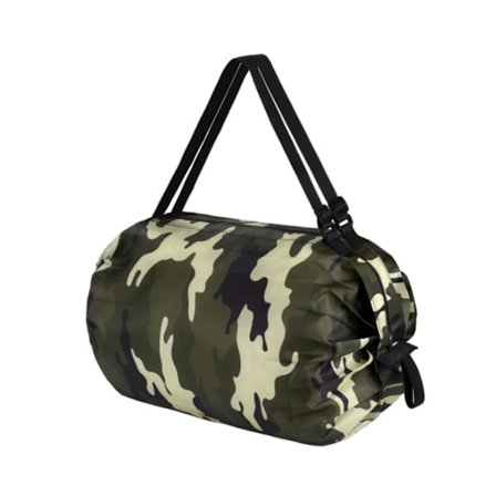 Foldbar Genanvendelig Indkøbstaske Stor Kapacitet Oxford Stof Army Grøn Camouflage Design