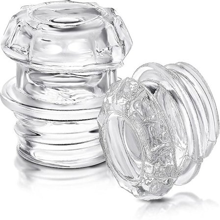 2 st Glas Topp Ersättning för Kaffekokare, Glas Kaffefilter Knopp Topp, Glas Kaffekokare, Transparent Kaffekokare Topp-yuhao