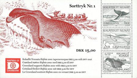 Grønland 2001 - HAFNIA 01 - Sorttryk nr. 1