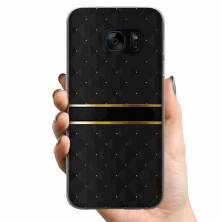 Samsung Galaxy S7 Tpu Mobilskal Golden Stripes
