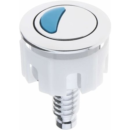 Rund dobbelt skylleknap ABS krom udskiftningstilbehør til Sh