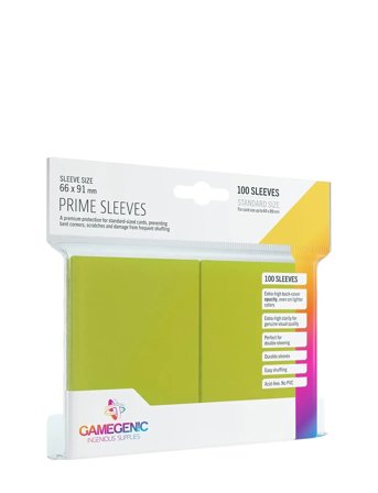 Prime Sleeves Lime Green Gamegenic