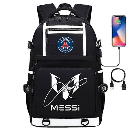 Camouflage Messi Rygsæk - Vandtæt Multifunktionel Skole Taske med USB, 17 Tommer Laptop Kapacitet - Perfekt til Forretningsrejser