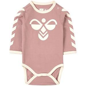 Kids - Hummel Pink Flipper Logo Baby Body 4-6 months (68 cm) - All in ones - 4-6 months (68 cm) - Pink