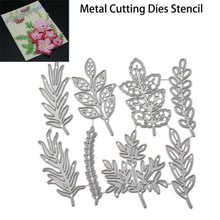 8st Blomma Blad Skärformar Scrapbook Craft Dies Hälsning