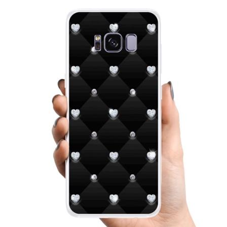 Samsung Galaxy S8 TPU Matkapuhelimen kuori Timantti Sydän