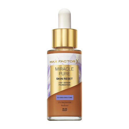 Max Factor Miracle Pure 2in1 Skin Reset Serum Foundation 90-95 Deep, Makeup, Ansigt, Foundation