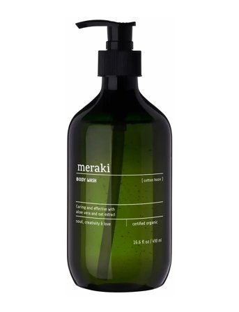 meraki Body Wash, Cotton Haze - Green - 490 ML