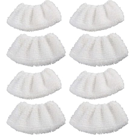 GEZICHTA 8-pak Mikrofiberbetrækssæt til Hånddyse til Kärcher EasyFix Damprenser SC 1, SC 2, SC 3, SC 4, SC 5