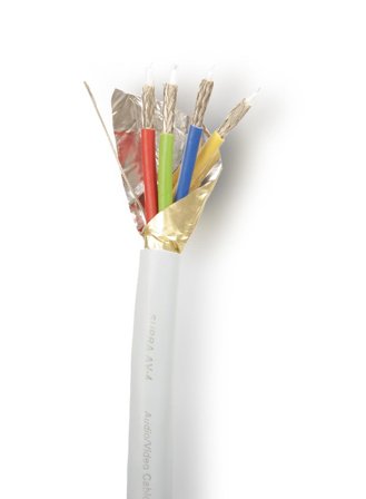 SUPRA 1001800448 Lydkabel 75 ohm 4x1x0,5 mm², 75 m, Forbindelsesudstyr & kabler