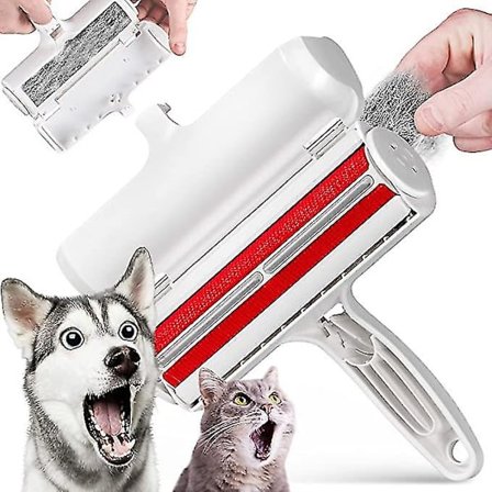 Chomchom Pet Hair Remover - Gjenbrukbar katte- og hundehårfjerner for møbler, sofa, tepper, bilseter og sengetøy - Miljøvennlig, bærbar, .