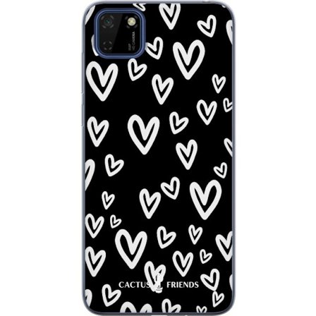 Yhteensopiva Puhelinkuori Huawei Huawei Y5p Cactus and Friends - Handdrawn Love Chaos