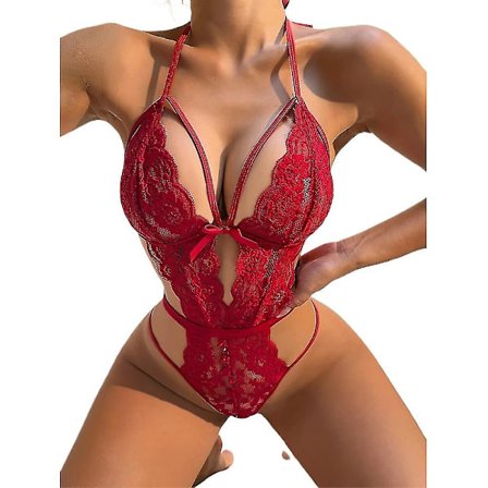 Sexy Dameundertøy Stropper Body Babydoll Lingerie - WELLNGS