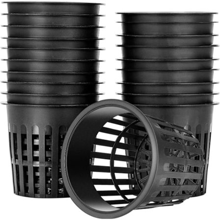 20 Stk. Hydroponisk Plantekurv, Hydroponisk Blomsterpotte, Hydroponisk Have Netpotte, Velegnet til Hydroponisk Dyrkning og Jordløs Dyrkning på