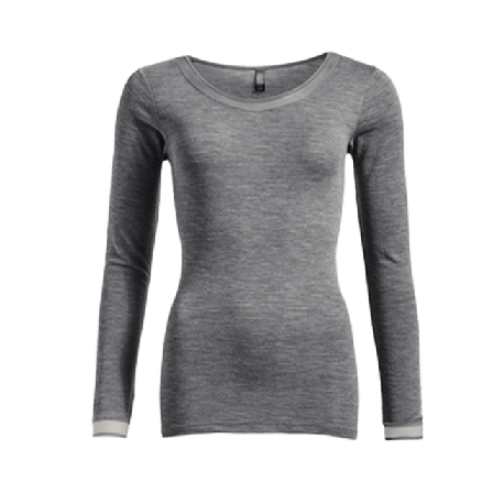 FEMILET Juliana Ull T-Shirt Långärmad Underkläder Dam Grå 38