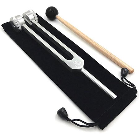 Go Go Gadget - Stemmegaffelsett - 136.1Hz Hjertechakra - Inkluderer Veske & Beskyttelse - Hjemmedekorasjon