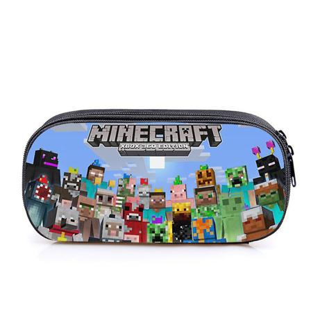 Minecraft Tema Børn Drenge Piger Blyant Etui Pen Taske Studerende Stationery Opbevaring Organizer Pung Gaver F