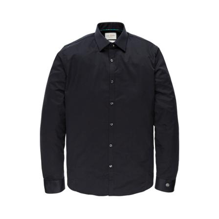 Cast Iron, Overhemd- CI L/S Shirt Corbra Zwart, Heren, Maat:XL,stretch