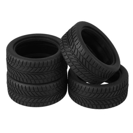 Gummibladmønster Dekk Tilbehør for RC 1:10 On Road Bil Sett med 4[D]