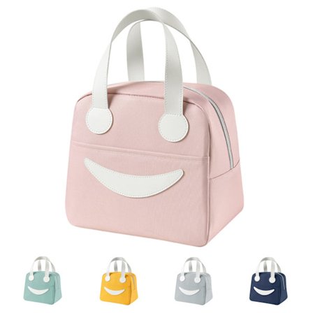 Isoleret madtaske, sød mulepose, let at rengøre madkasse, egnet til kvinder, mænd, piger, drenge, børn.