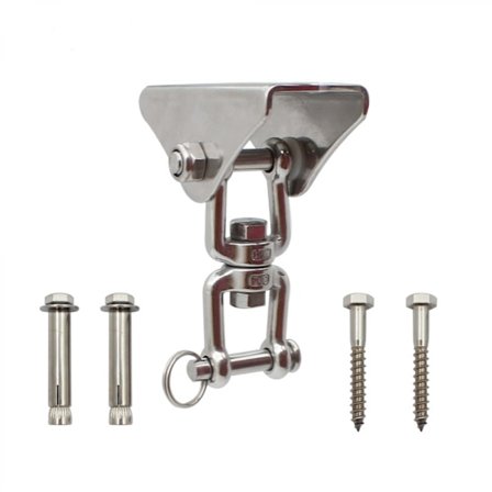 Takkrok 360° roterende rustfritt stål