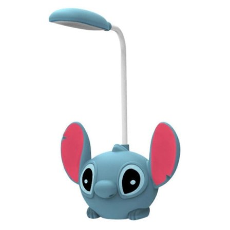 Stitch skrivebordslampe børnelamper tegneserie design natlampe genopladelig LED læselampe