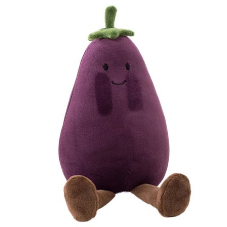 Frugt Plys Legetøj Elskelig Banan Fersken Pære Aubergine Tegneserie Dukke Plys Ornament Blød Frugt Stoppet Dukke Fest Hjem Bord Dekoration Kreative 