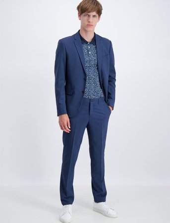 Lindbergh Plain Mens Suit - Normal Length - Blue - 54