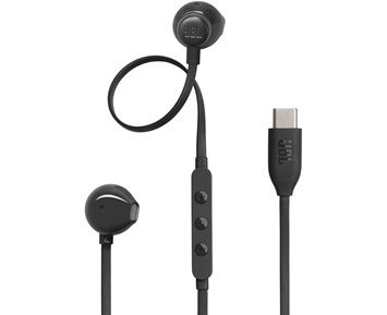 JBL Tune 305 - Black - In-ear USB-C-hörlurar med inbyggd mikrofon