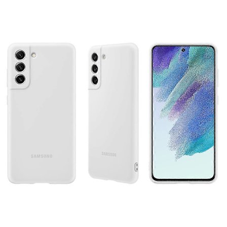 Original Skal för Samsung Galaxy S21FE S21 FE Högkvalitativt Mjukt Silikonskal Samsung Galaxy S21 fe Skyddsskal & Box(h})