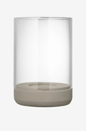 Blomus - Ljuslykta Calma Large 22,5 cm - Beige - Ljusstakar & lyktor - Från Homeroom