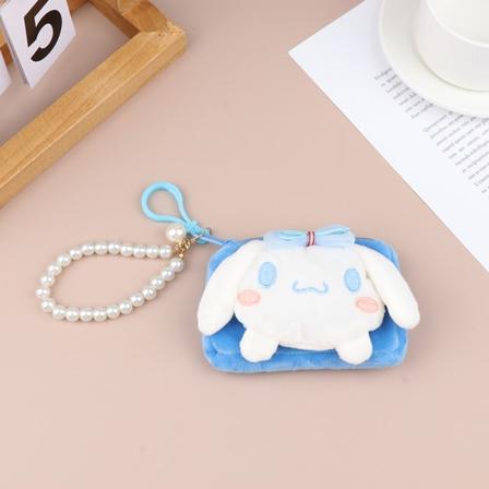 Sanrio plysj veske Kuromi plysj plysj perle lanyard anheng Blue