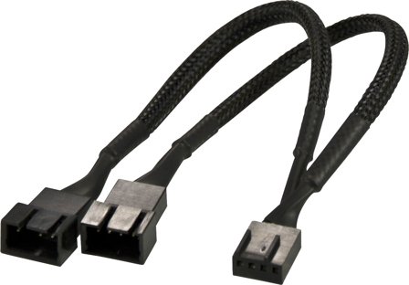 AKASA PWM Fan Splitter - viftestrømsplitter - 4-pins PWM til 4-pins PWM - 15 cm