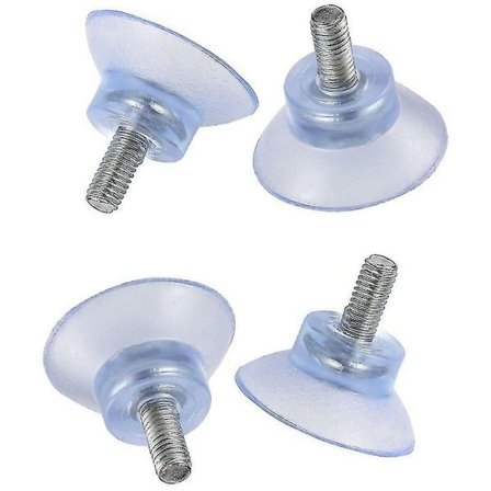 M6 * skruelængde 14 * basebredde 35 PVC transparent sugekop