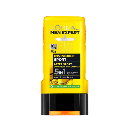 L'Oréal Paris Expert Invincible Sport Shower Gel Kropp Herr 300 ML