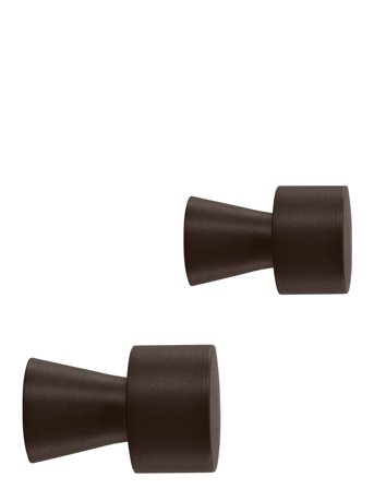 OYOY Living Design Pin Hook / Knob - Pack Of 2 - Brown - ONE SIZE